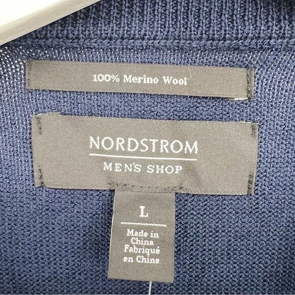 NWT Nordstrom Merino Wool Crewneck Sweater Large - Picture 4 of 7